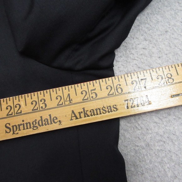 Jos A Bank Mens Sport Coat 48R Solid Black Travelers Collection 100% Wool - Picture 8 of 13